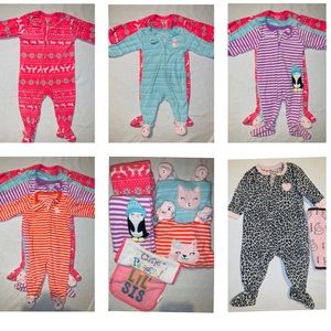 💔SOLD 💔5 Carters Footsie Pj Bundle (6months)💜